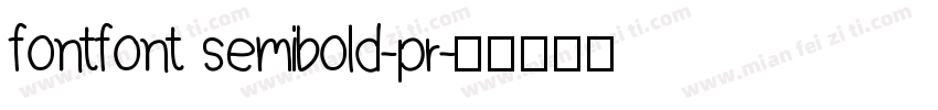 fontfont semibold-pr字体转换